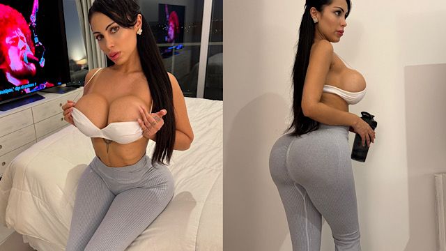 Morena tarada siliconada mamando com vontade e sentando gostoso na pica