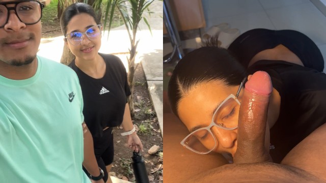 Moreninha devassa amadora lambendo pau e trepando loucamente