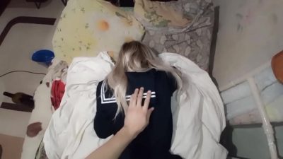 Primeiro anal sem camisinha da minha namorada terminou com gozada dentro