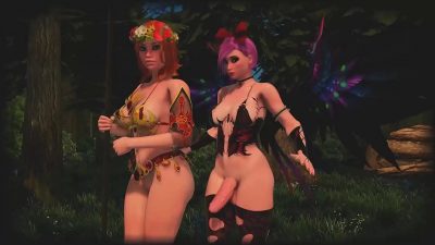 Shemale Fairy Fucks Amazon in the Forest – 3D Animation Cartoon Futa Porn Video